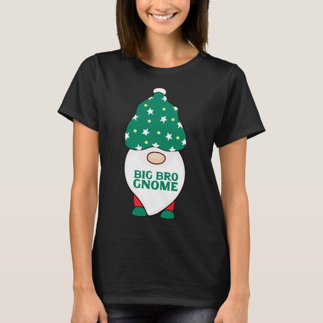 Big Bro Gnome Brother Gnomes Matching Christmas Pa T-Shirt (Front)