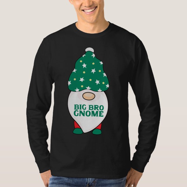 Big Bro Gnome Brother Gnomes Matching Christmas Pa T-Shirt (Front)