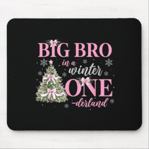 Big Bro In A Winter Onederland Birthday Girl Chris Mouse Pad