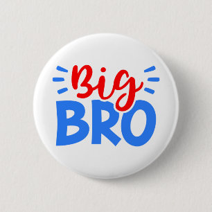 BIG BRO in Red and Blue Button