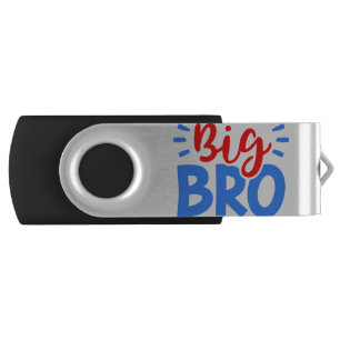 BIG BRO in Red and Blue Flash Drive