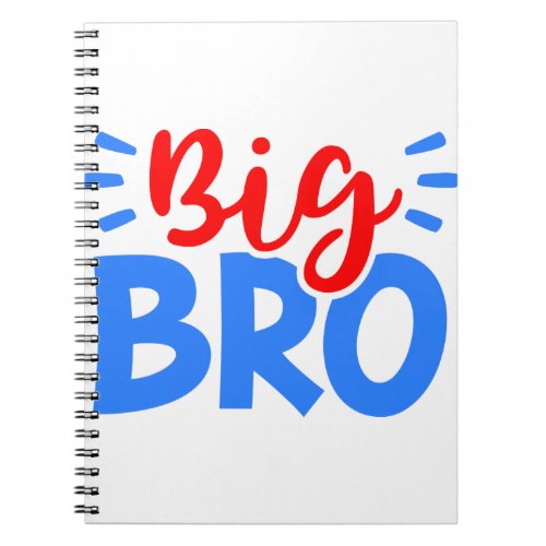 BIG BRO in Red and Blue Notebook