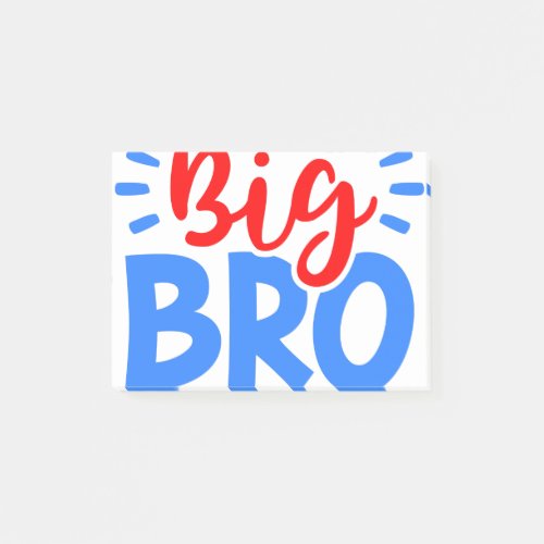 BIG BRO in Red and Blue Post_it Notes