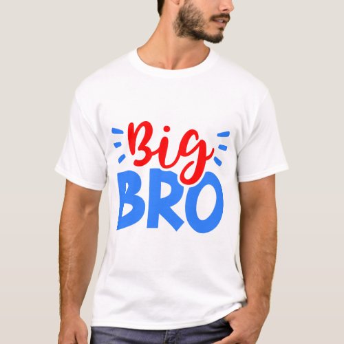 BIG BRO in Red and Blue T_Shirt