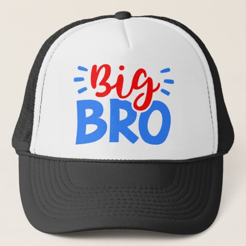BIG BRO in Red and Blue Trucker Hat