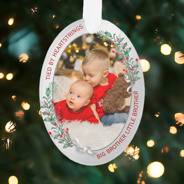 Big Bro Little Bro Classic Warm Quote Ornament (Creator Uploaded)
