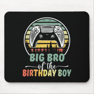 Big Bro Of The Birthday Boy Video Gamer Matching F Mouse Pad