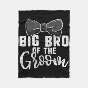 Big Bro Of The Groom Shirt For Men1  Fleece Blanket