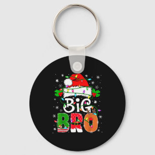 Big Bro Santa New Sibling Brother Announcement Xma Keychain