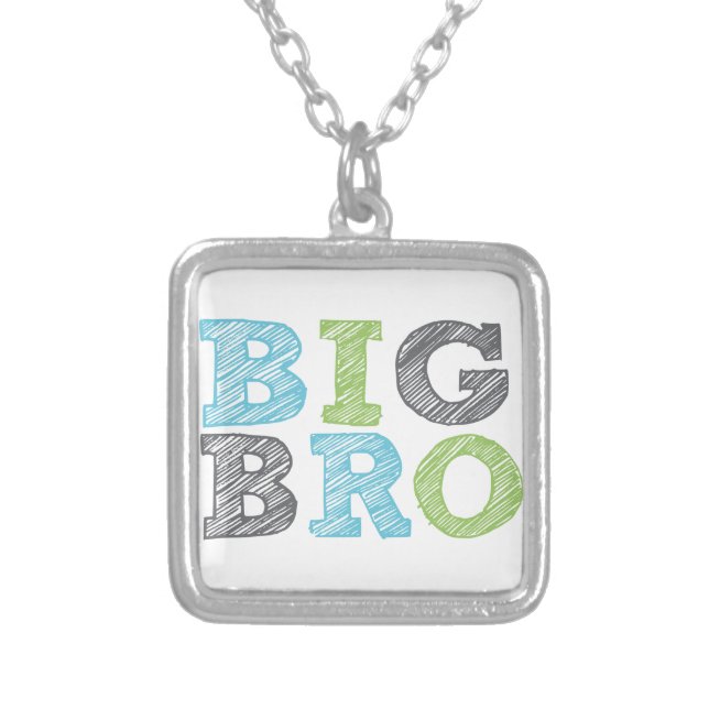 Big Bro Silver Plated Necklace (Front)