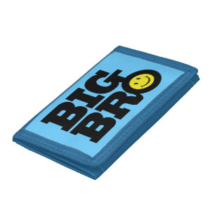 Big bro smile blue tri-fold wallet