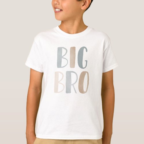 Big Bro Typographic Brother T_Shirt