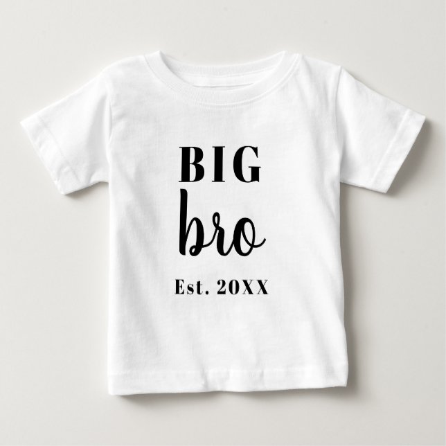 Big Bro Year Baby T-Shirt (Front)