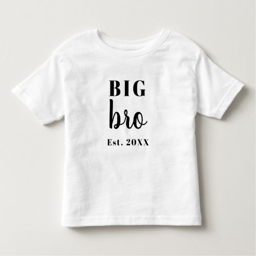 Big Bro Year Toddler T_shirt