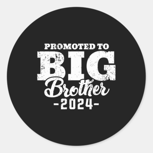 Big Brother 2024 For Toddler Youth Pregnancy Annou Classic Round Sticker