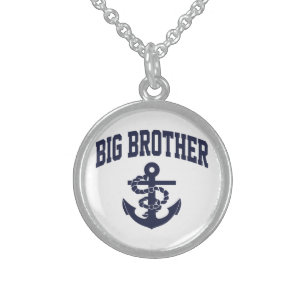 Big Brother Anchor Sterling Silver Necklace