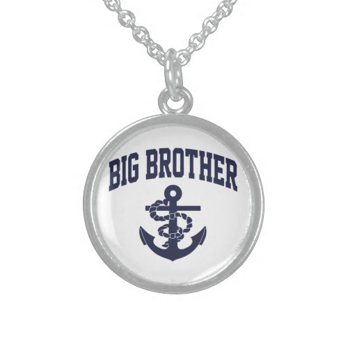 Big Brother Anchor Sterling Silver Necklace