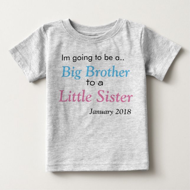 Big brother Announcement Baby T-Shirt (Front)