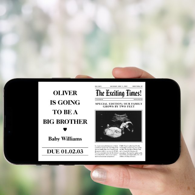 Big Brother Announcement Newspaper Fold  Poster (Front Digital)