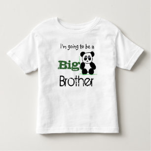 Big Brother Announcement with Panda Toddler T-shirt