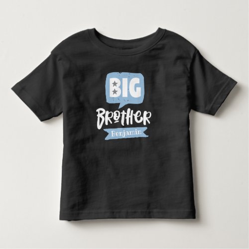 Big Brother Baby Announcement Name  Monogram Toddler T_shirt