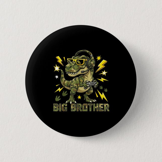 Big Brother Baby Brother Boy Maternity Of School G Button (Front)