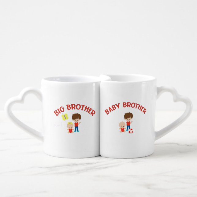 Big Brother Baby Brother  Coffee Mug Set (Front Nesting)