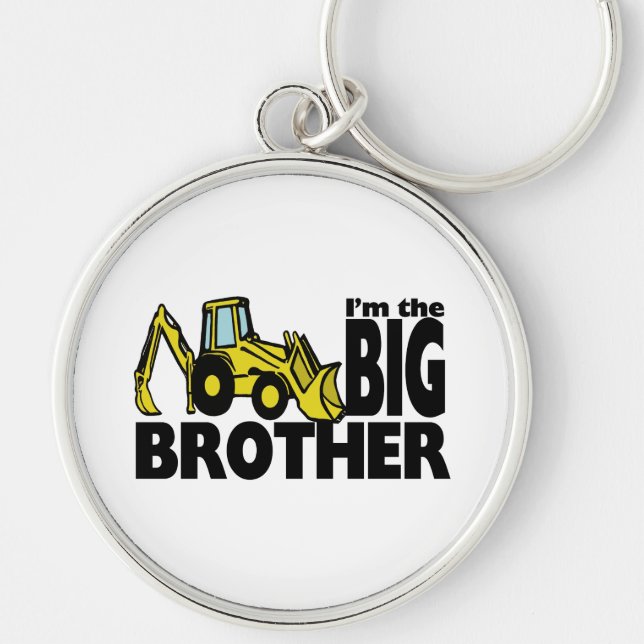 Big Brother Backhoe Keychain (Front)