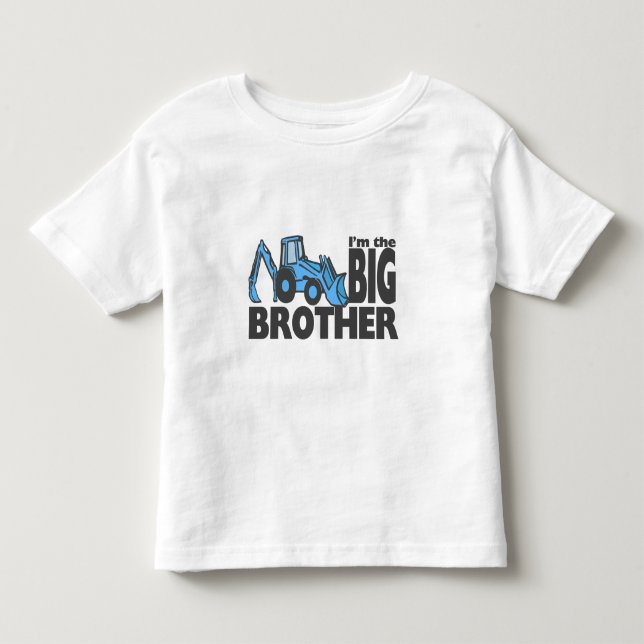 Big Brother Backhoe Toddler T-shirt (Front)