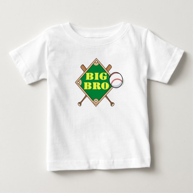 Big Brother Baseball Diamond Baby T-Shirt (Front)
