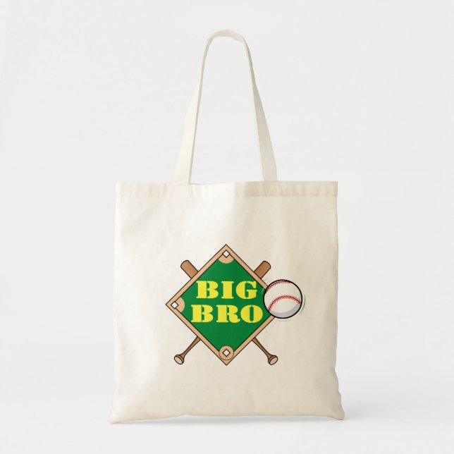 Big Brother Baseball Diamond Tote Bag (Front)