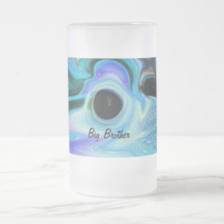 BIG BROTHER   BEER MUG!! OUT OF THE BOX FROSTED GLASS BEER MUG