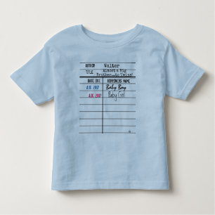 Big Brother/Big Sister Library Due Date Card Shirt