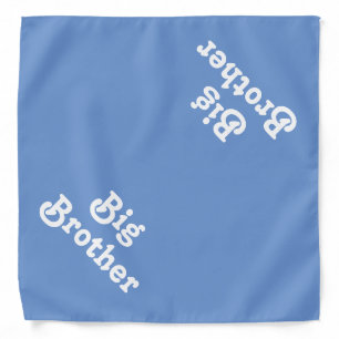 Big Brother blue and white cute dog pet Bandana