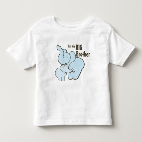 Big Brother Blue Elephant Toddler T_shirt
