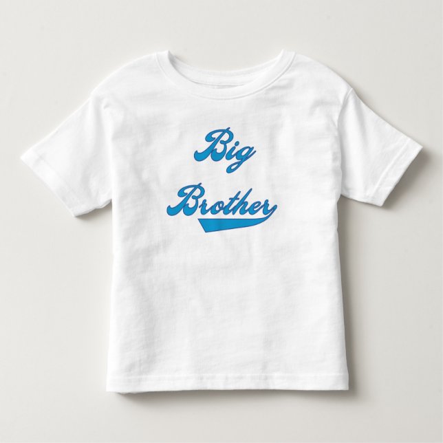 Big Brother Blue Text Toddler T-shirt (Front)