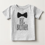 Big Brother Bowtie Baby T-shirt at Zazzle