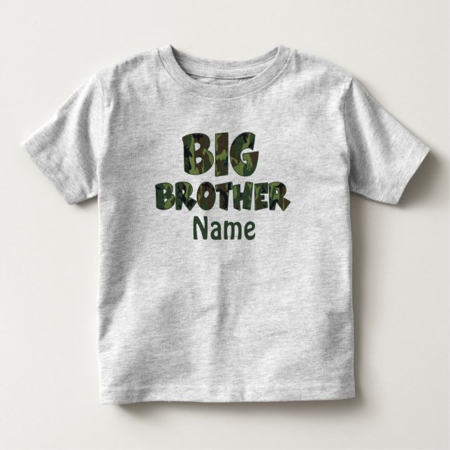 Big Brother Camo Personalized Shirt (Front)