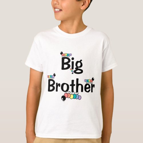 Big Brother  Cartoon Caterpillars T_Shirt