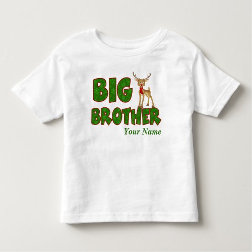 Big Brother Christmas Reindeer Toddler T_shirt