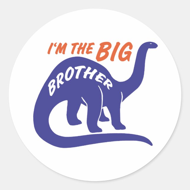 Big Brother Classic Round Sticker (Front)