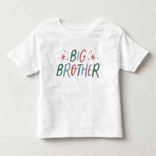 Big Brother Colorful Bright Red and Green Type Toddler T-shirt