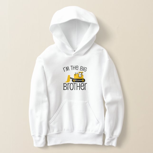 Big Brother Construction Front Loader Hoodie (Laydown)