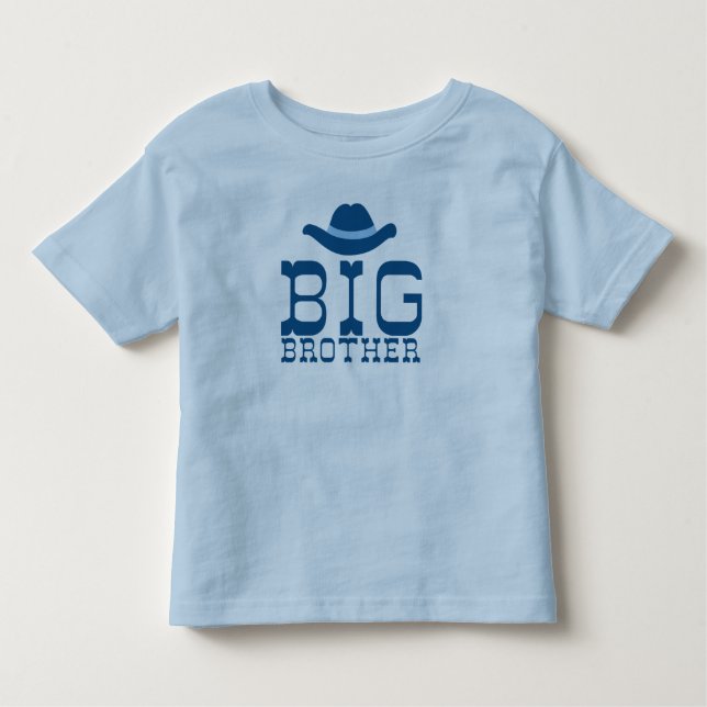 Big Brother Cowboy Hat Toddler T-shirt (Front)