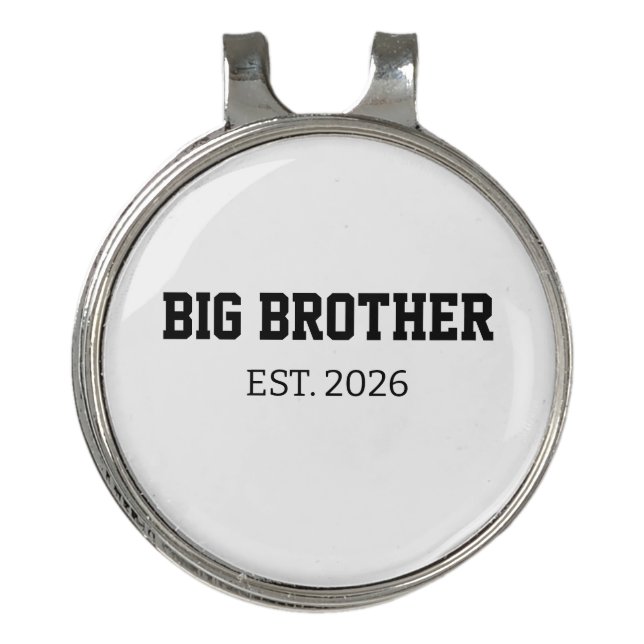 Big Brother Custom Year Golf Hat Clip (Front)