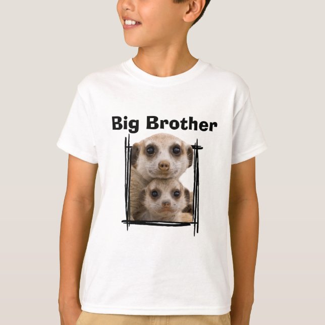 Big Brother cute meerkat design T-Shirt (Front)
