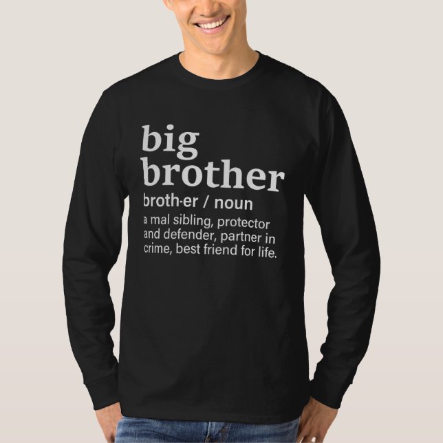 Big Brother Definiton  Big Brother Announcement Bi T-Shirt (Front)