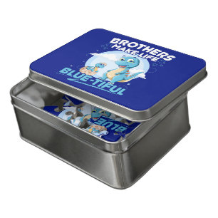 Big Brother Dinosaur Beautiful Life Pun Jigsaw Puzzle