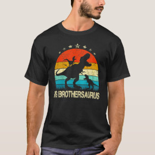 Big Brother Dinosaur Big Brothersaurus 2 Two Kids  T-Shirt