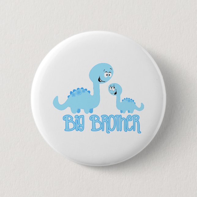 Big Brother Dinosaur Button (Front)